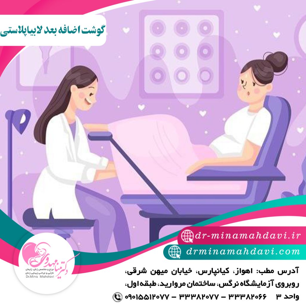 گوشت اضافه بعد از لابیاپلاستی